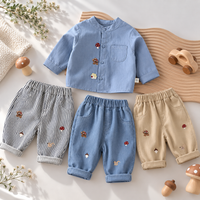 Thumbnail for LittlePatch – Suaves y cómodos: pantalones para niños con detalles bordados