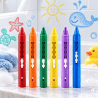 Thumbnail for DoodleBath – Colorido y divertido – Juego de 6 tizas de baño