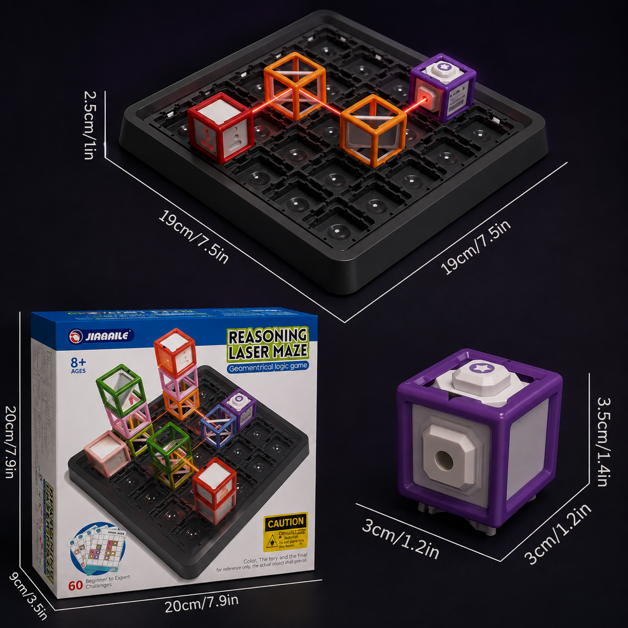 LaserLogic – Educativo y estimulante – Juego de ingenio «Laberinto láser»