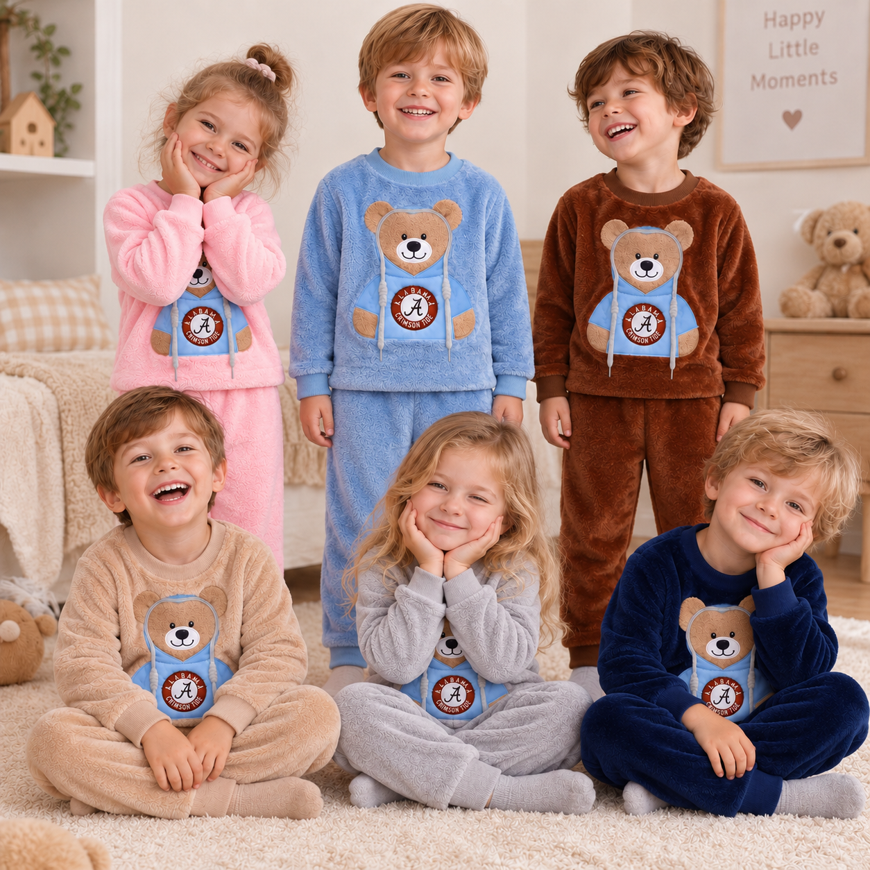 CozyBear – Cálido y suave – Chándal infantil con estampado de ositos