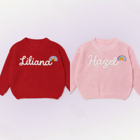 Thumbnail for TinyStitch – Jersey de punto personalizado con nombre para niños