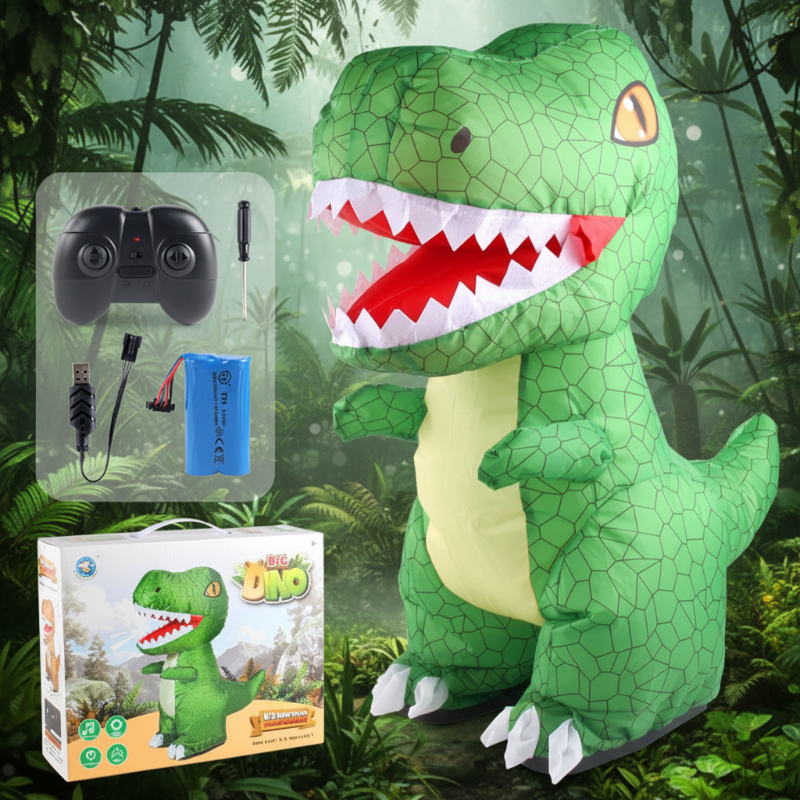 Inflatable Tyrannosaurus Rex – Activo y educativo – Dinosaurio inflable con control remoto