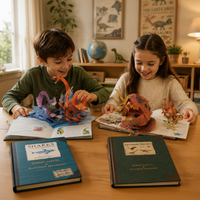 Thumbnail for JurassicKids – Emocionante y educativo: libro pop-up «Enciclopedia de dinosaurios en 3D»