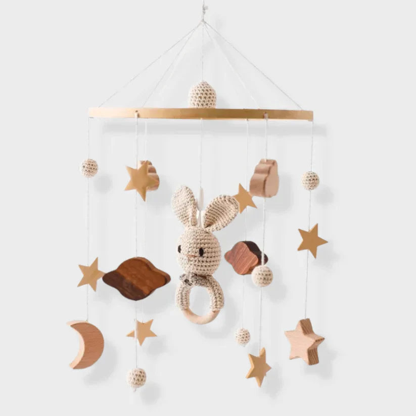 LittleNest – Tranquilidad natural – Móvil de madera para bebés