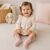 LittleCharm – Suaves y elegantes: calcetines hasta la rodilla para niñas con lazo