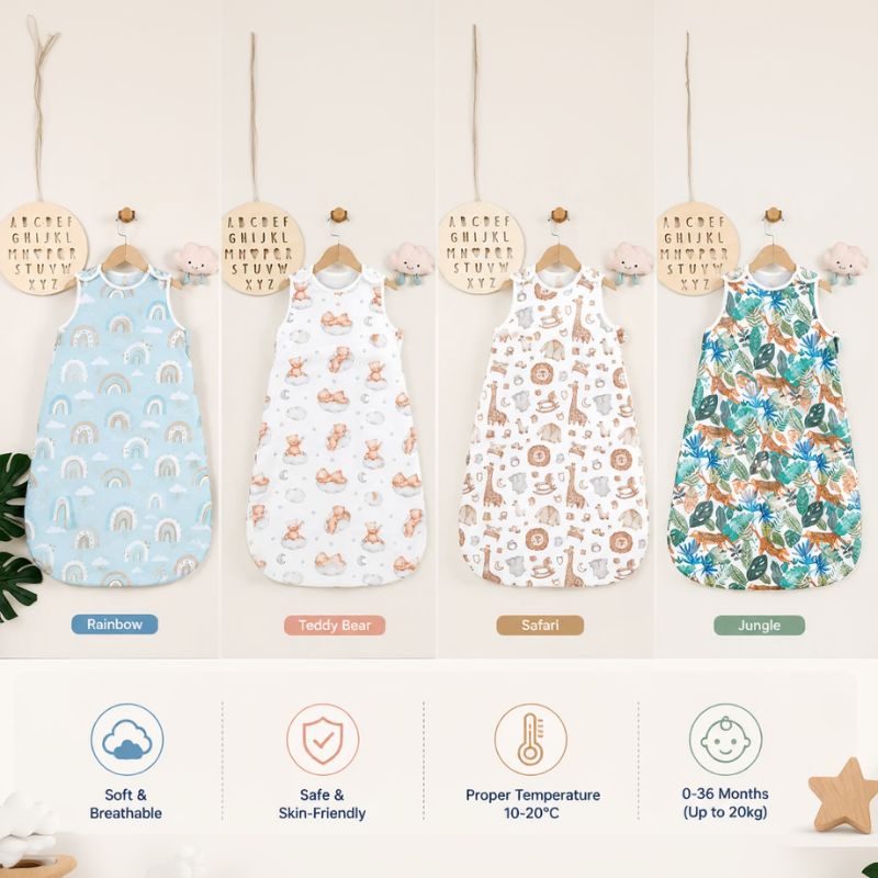 LittleDreams – Suave y transpirable – Saco de dormir para bebé sin mangas