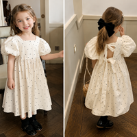 Thumbnail for LittleTwinkle – Suave y cómoda – Vestido infantil con dos lazos
