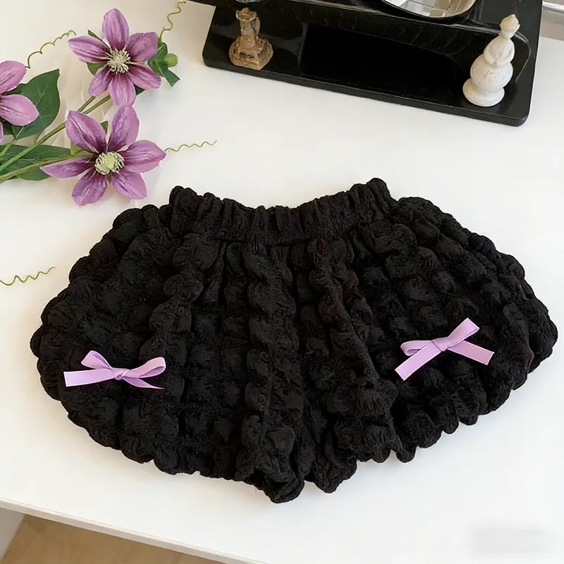 LovelyBloom – Suave y adorable – Pantalonitos de niña con volantes y lazo