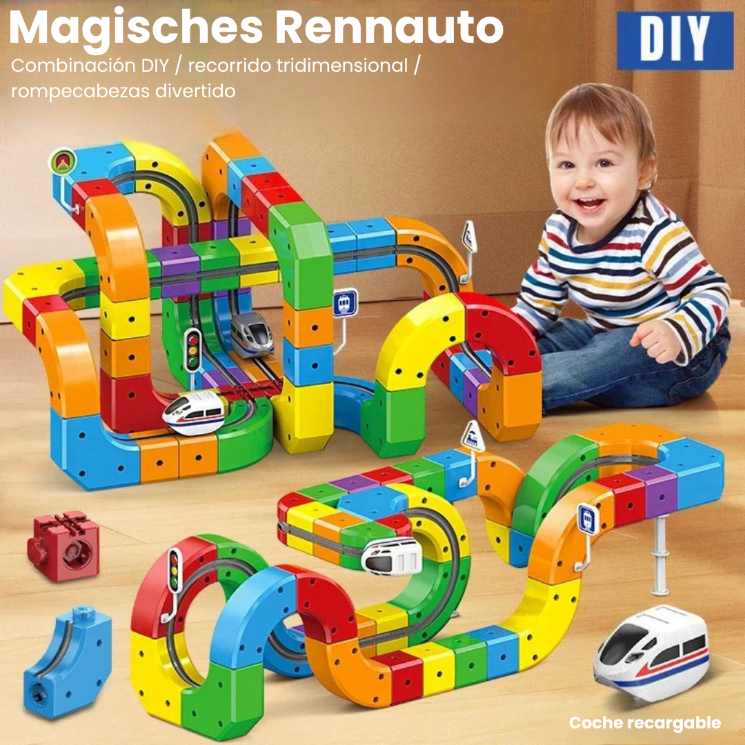DIY Cube Track – Creativo y activo – Creativo tren de juguete DIY