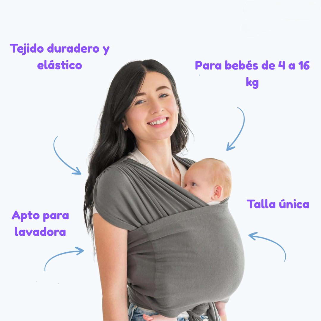 SoftNest - Cómodo, transpirable y seguro: portabebés ergonómico