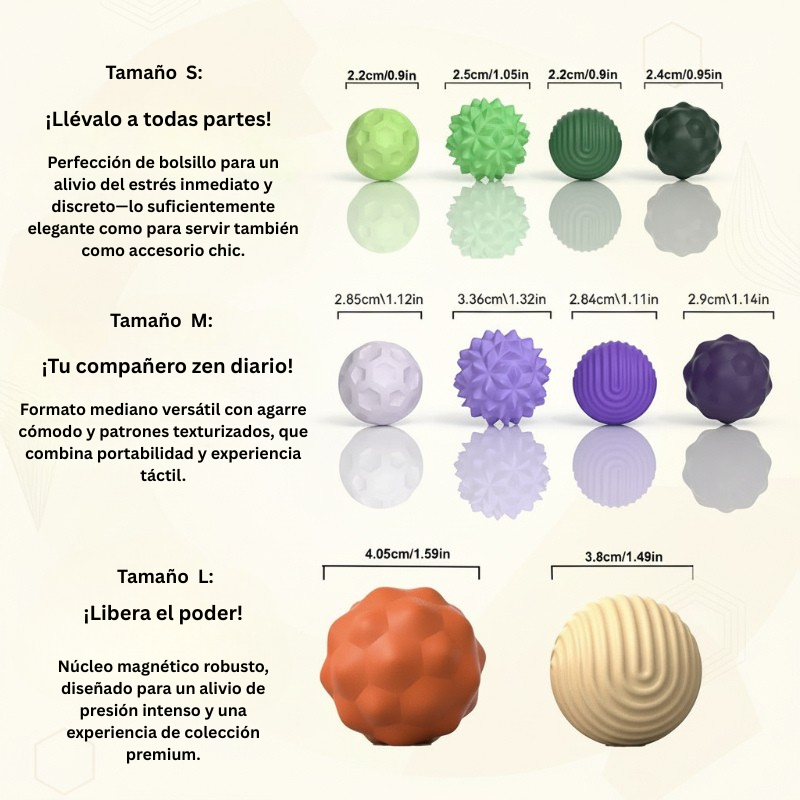 CalmSphere – Suave y enfocado – Juguete magnético contra el estrés