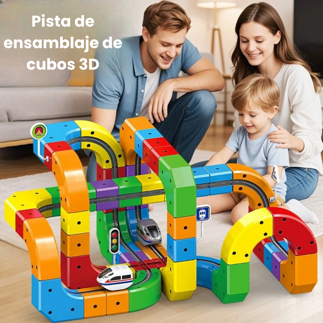 DIY Cube Track – Creativo y activo – Creativo tren de juguete DIY