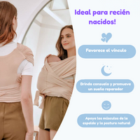 Thumbnail for SoftNest - Cómodo, transpirable y seguro: portabebés ergonómico