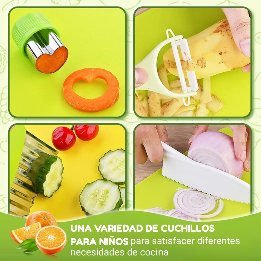 Junior Chef Set™ - Seguridad en la cocina - Juego corte de cocina