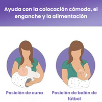Thumbnail for MamáEase – Ergonómico y suave: cojín de lactancia para bebés