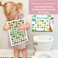 Thumbnail for Potty Training – Juguetón y motivador - tarjeta de control de esfínteres con pegatinas