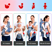 Thumbnail for CozyCarry – Práctico y ajustable: portabebés 3 en 1