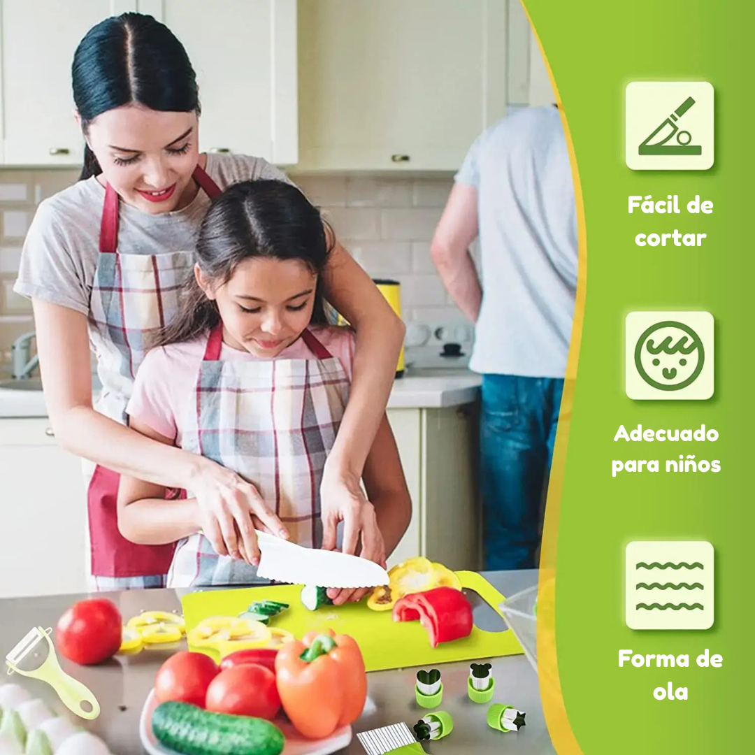 Junior Chef Set™ - Seguridad en la cocina - Juego corte de cocina
