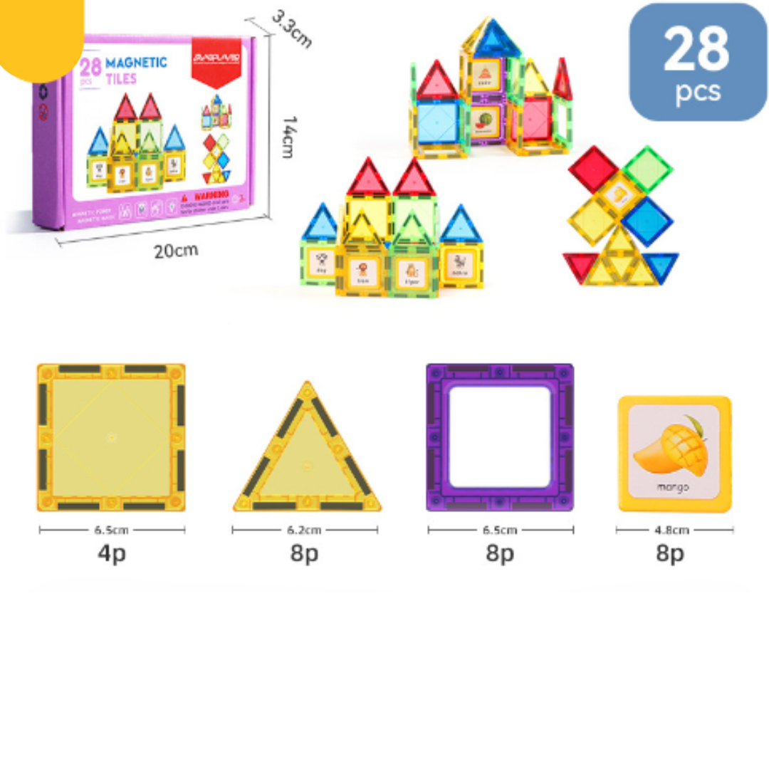 Magnet Toys™ - Desarrollar la creatividad - Losetas magnéticas