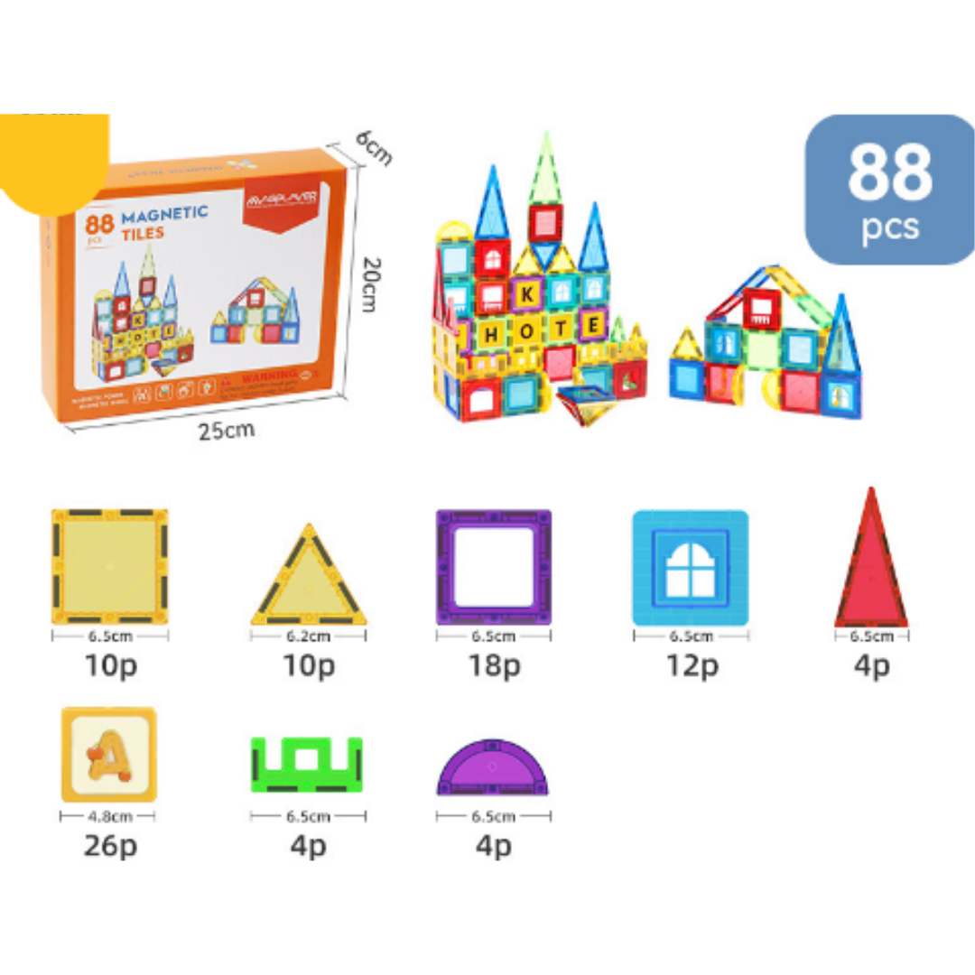 Magnet Toys™ - Desarrollar la creatividad - Losetas magnéticas