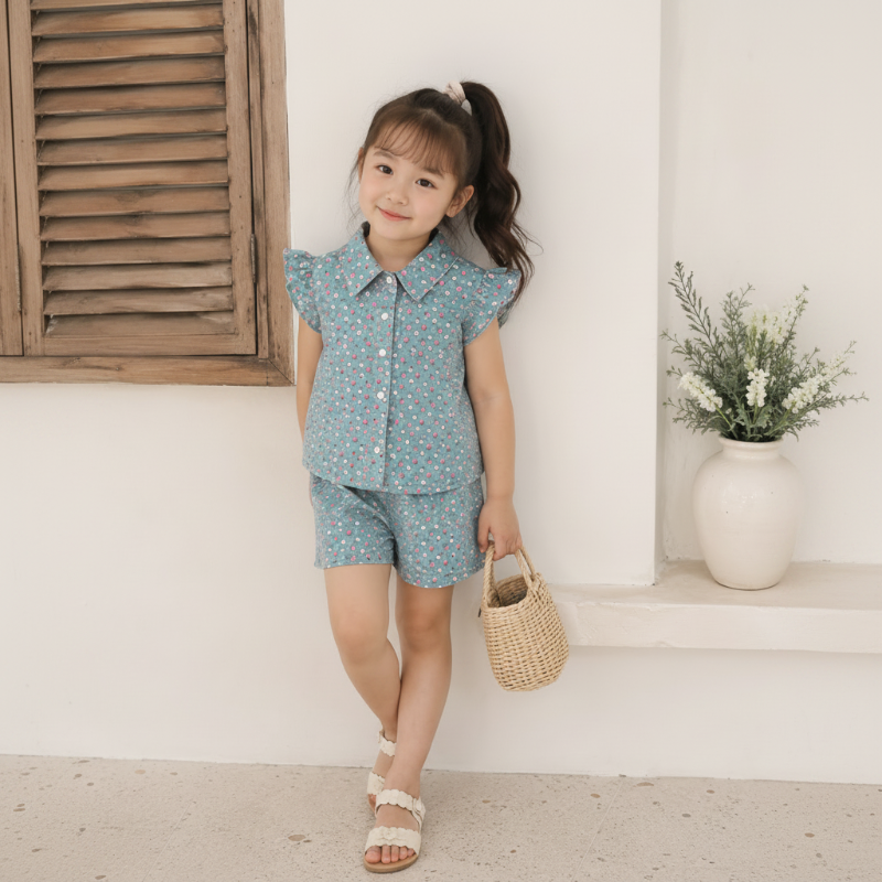 Mini Fashion™ - Diseño de verano - Conjunto de verano con flores