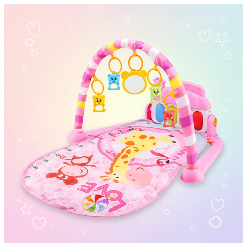 Musical Baby Play Gym – Colorido y educativo – Alfombra de gimnasia para bebés