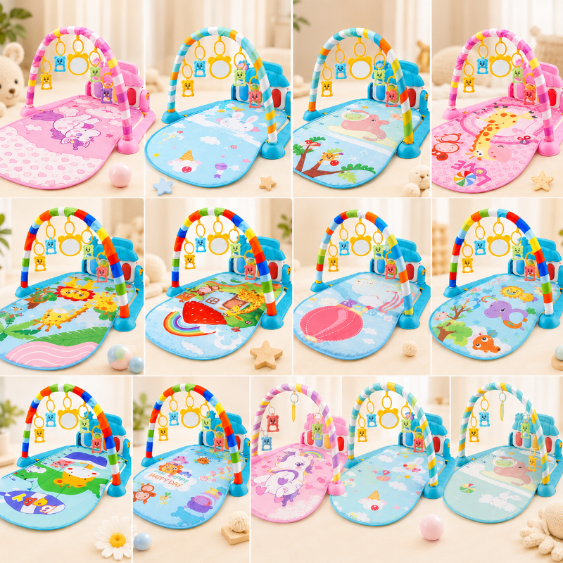 Musical Baby Play Gym – Colorido y educativo – Alfombra de gimnasia para bebés
