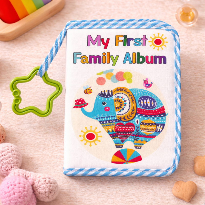 Baby Photo Album – Suave y nostálgico – Álbum de fotos de tela