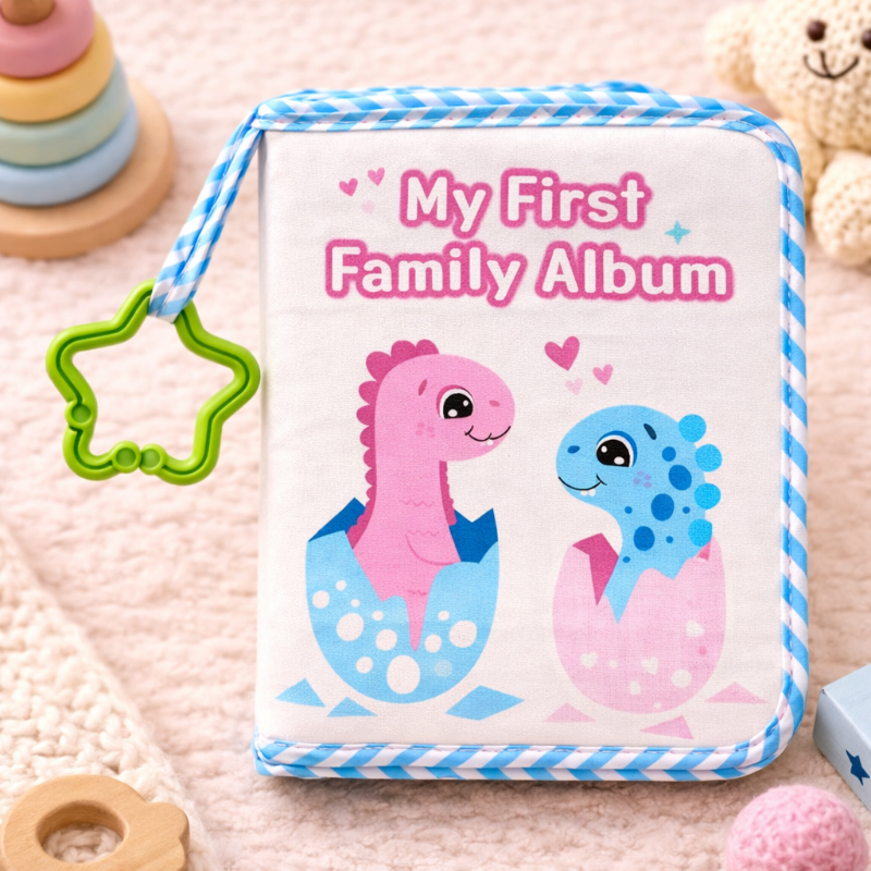 Baby Photo Album – Suave y nostálgico – Álbum de fotos de tela