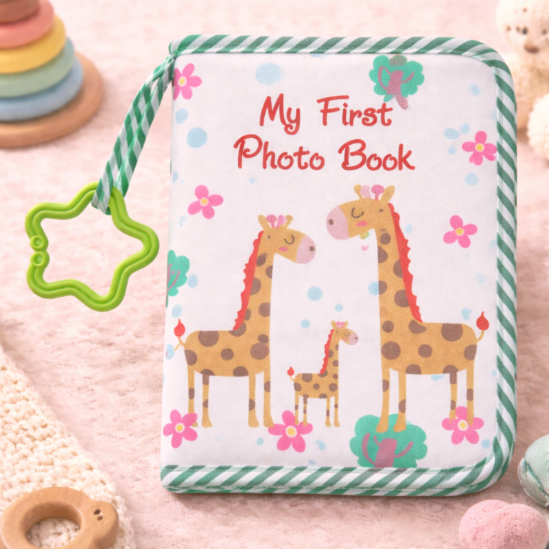 Baby Photo Album – Suave y nostálgico – Álbum de fotos de tela