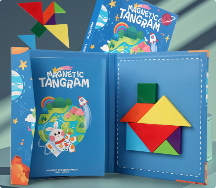 Woods™ - Fomentar el pensamiento lógico - Puzzle Tangram de madera