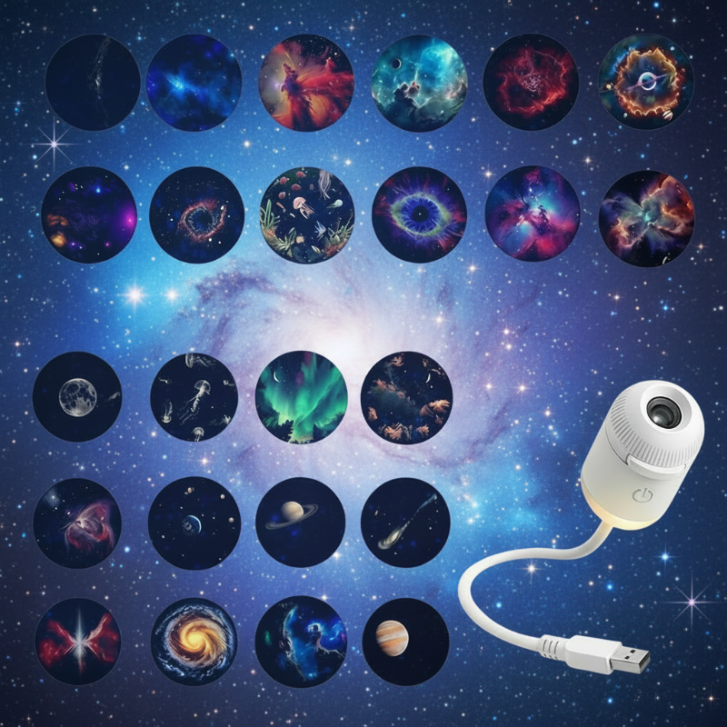 NightSky – Regulación de intensidad y magia en el dormitorio: lámpara LED Galaxy