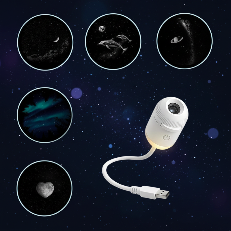 NightSky – Regulación de intensidad y magia en el dormitorio: lámpara LED Galaxy