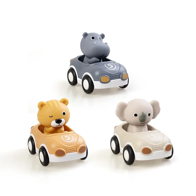 AnimalRide – Divertido y adorable – Coches de animales de silicona (3 unidades)