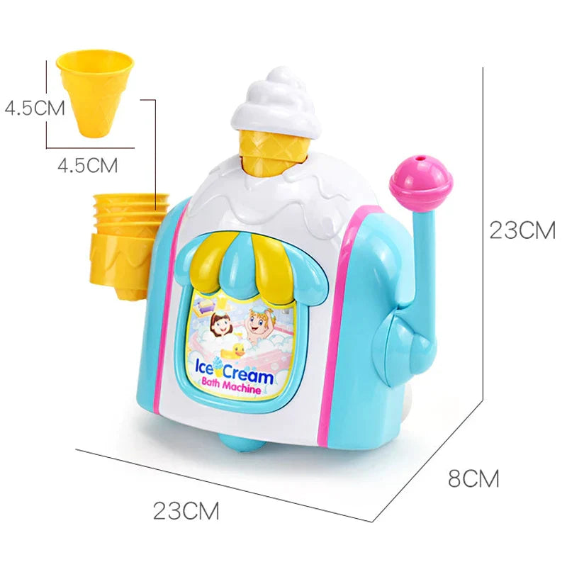 Ice Cream Bath Toy™ - Móviles de espuma - Bañarse con una bomba de jabón