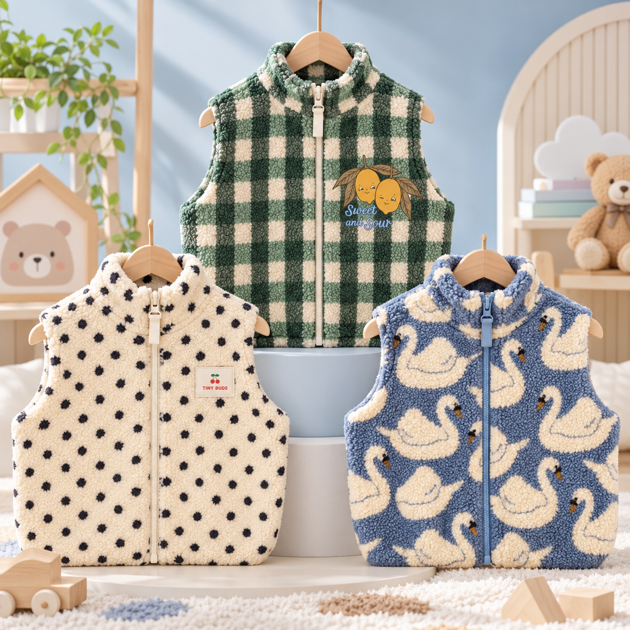 TinyWarm – Acogedor y cómodo – Chaleco de felpa para niños