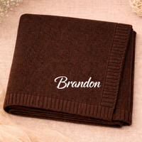 Thumbnail for Personalized Baby Blanket – Suave y única: manta de algodón personalizada con bordado