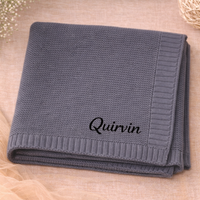 Thumbnail for Personalized Baby Blanket – Suave y única: manta de algodón personalizada con bordado