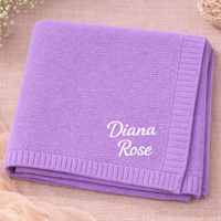 Thumbnail for Personalized Baby Blanket – Suave y única: manta de algodón personalizada con bordado