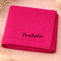 Thumbnail for Personalized Baby Blanket – Suave y única: manta de algodón personalizada con bordado
