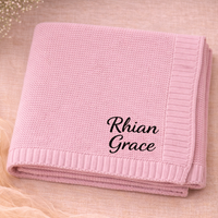 Thumbnail for Personalized Baby Blanket – Suave y única: manta de algodón personalizada con bordado