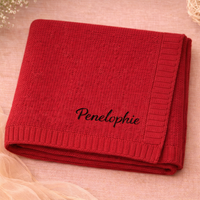 Thumbnail for Personalized Baby Blanket – Suave y única: manta de algodón personalizada con bordado