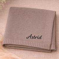Thumbnail for Personalized Baby Blanket – Suave y única: manta de algodón personalizada con bordado
