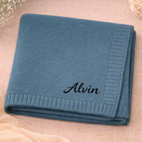 Thumbnail for Personalized Baby Blanket – Suave y única: manta de algodón personalizada con bordado