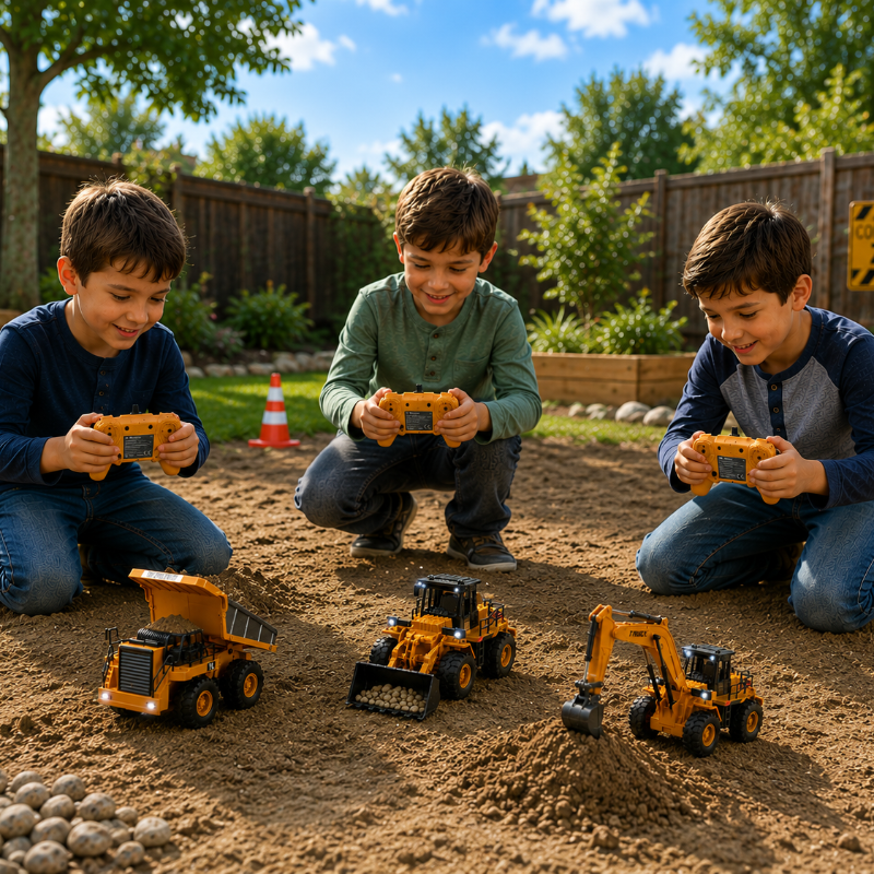 Power Machines – Realista y educativo – Vehículo de construcción con control remoto