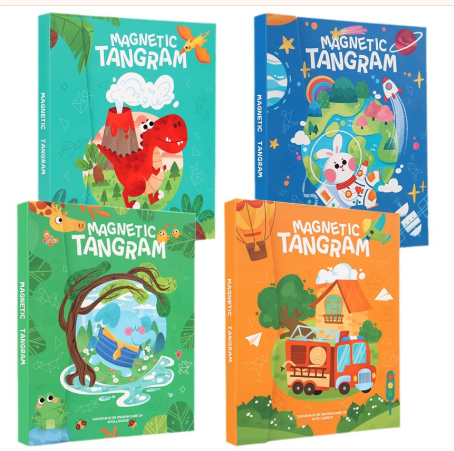 Woods™ - Fomentar el pensamiento lógico - Puzzle Tangram de madera