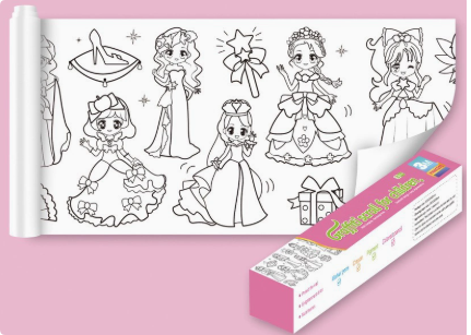 ColoringPaper™ - Da rienda suelta a tu creatividad - Hoja para colorear gigante