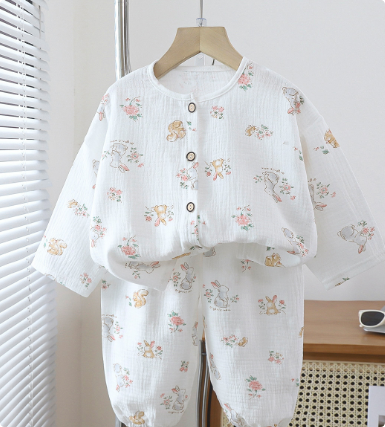 Mini Fashion™ - Material aireado - Conjunto de ropa de lino