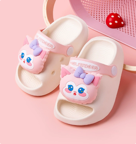 Mini Fashion – Alegre y seguro – Chanclas de playa de lunares