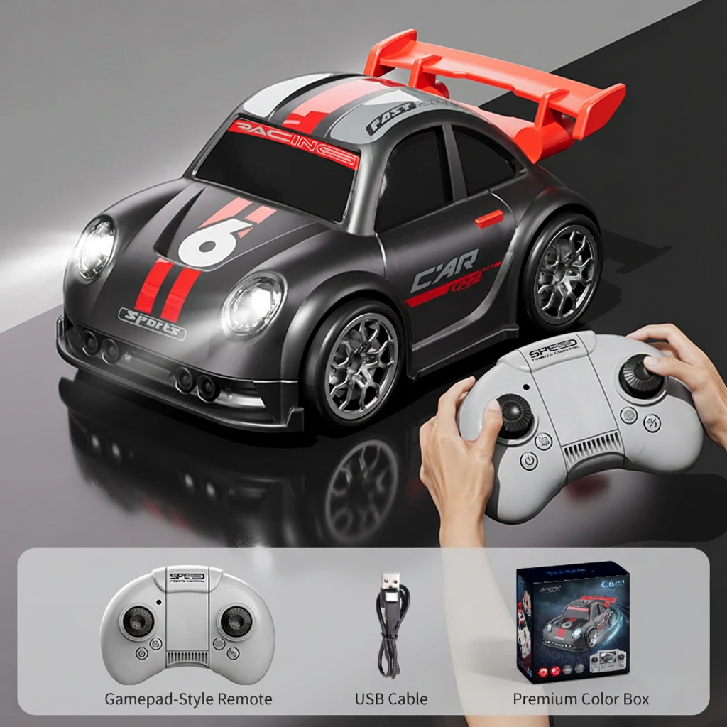 RacePro – RC y acrobacias – Coche de carreras con sensor de derrapes y cámara integrada